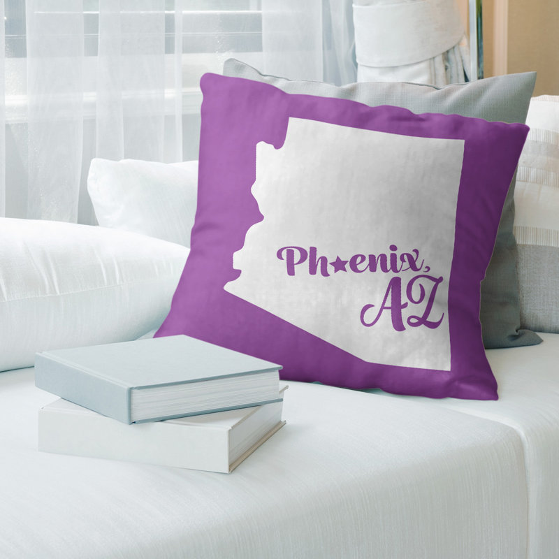 Housse de coussin, Phoenix, 14 po x 14 po, Orange