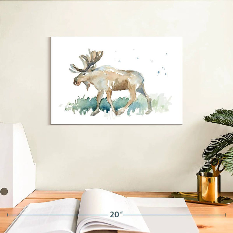 Orignal aquarelle Brampt, H 8 po x l 12 po