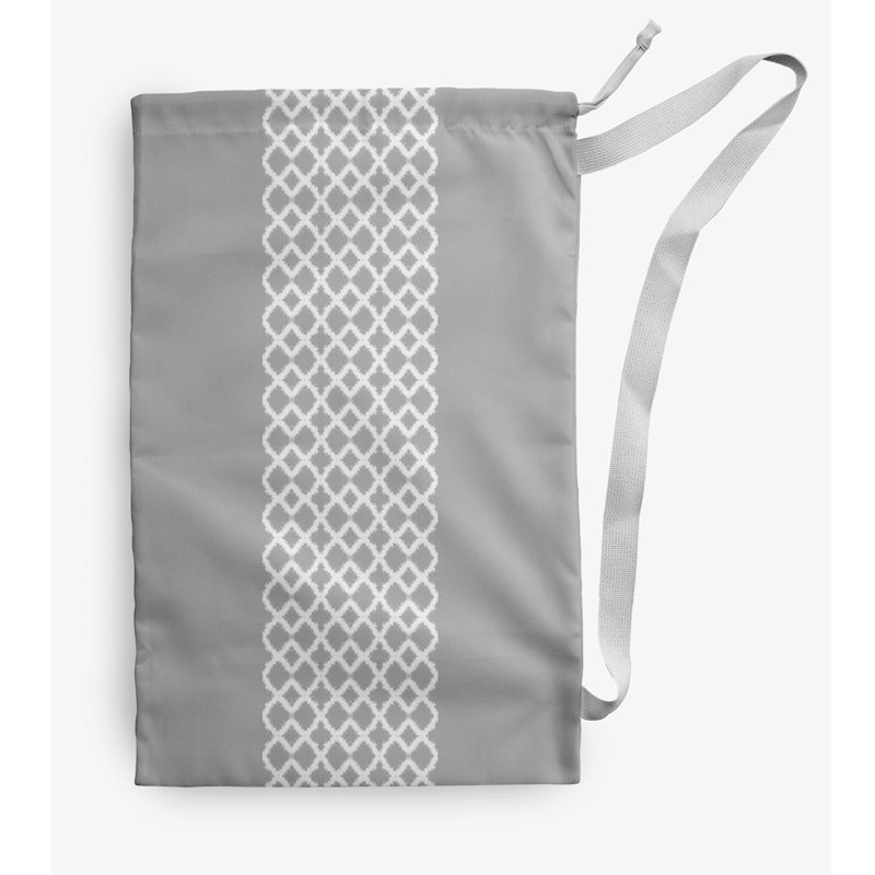 Fabric Laundry Bag with Handles, Small (29" H x 18" W), Gray