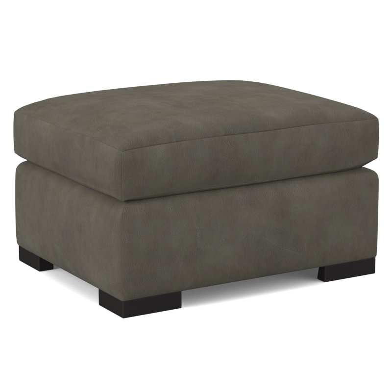 Square Ottoman, Applause Porpoise, Espresso