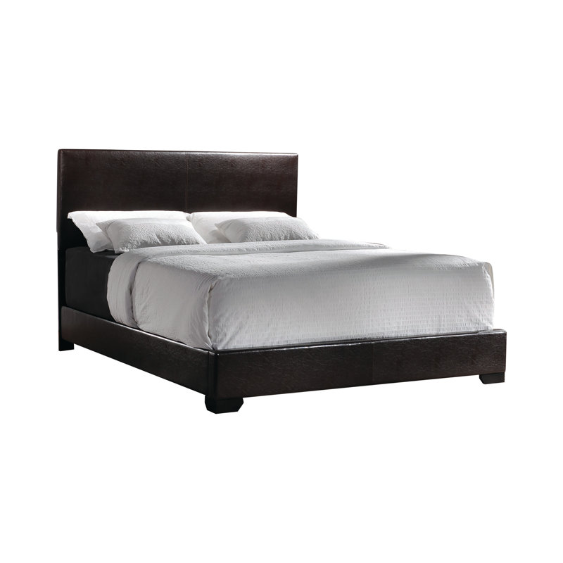 Gap Vegan Leather Platform Bed, Dark Brown, Eastern King