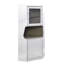 Armoire 2 portes en aluminium avec tablette interne pour un espace de vie moderne