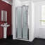 Fallinerlea 22860mm - W x 4699mm H Hinged Framed Shower Door with Clear Glass-414214694