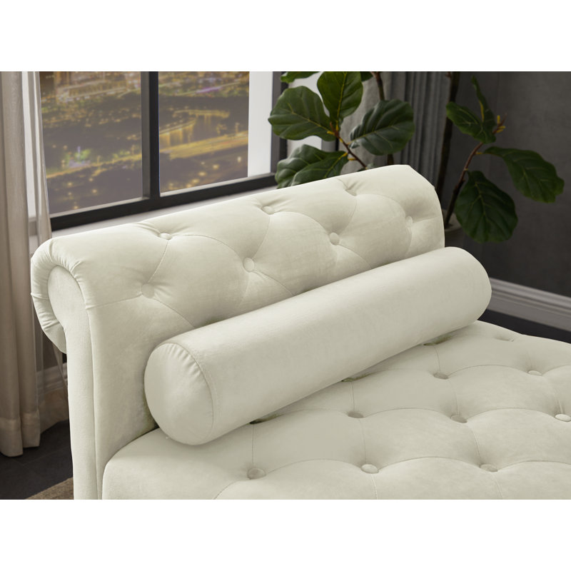 Lochain Rectangular Large Sofa Bench, Ivory