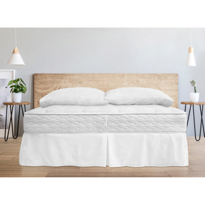 Jupe de lit en microfibre tissée 14 po