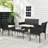 4-Piece Rattan Wicker Patio Furniture Set - Outdoor Conversation Sofa Set with Coffee Table & 2 Chairs-1652793530