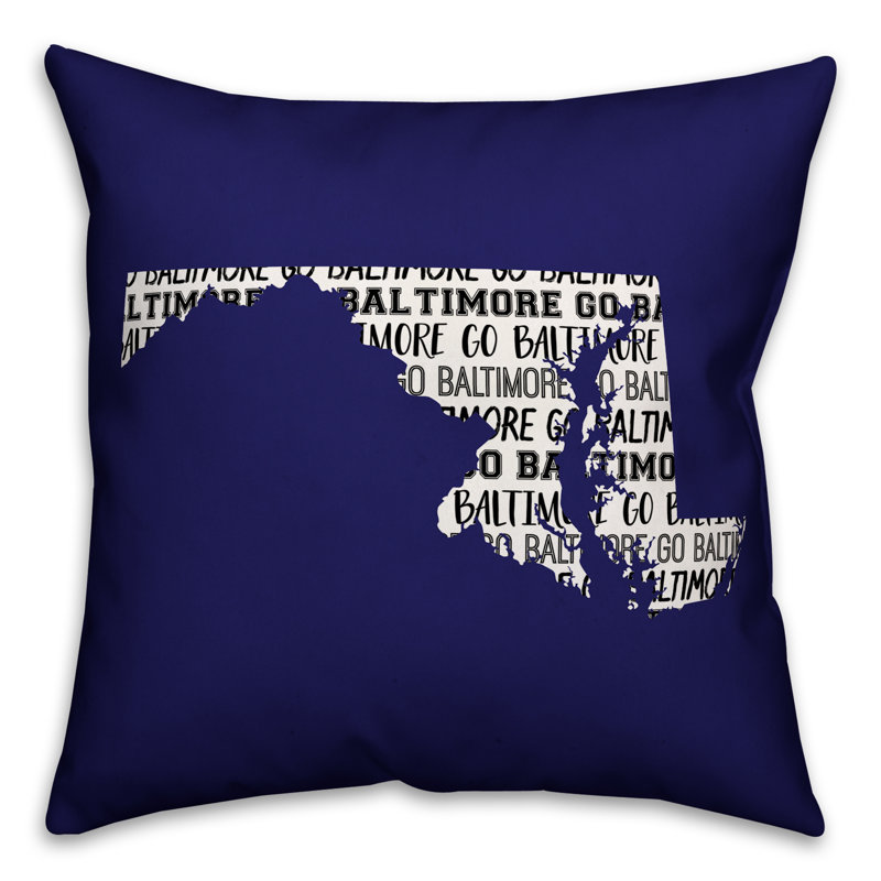 Coussin décoratif à l’équipe maryland go