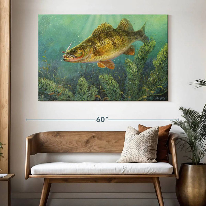 Brampt Perch Fish, 34" H x 51" W