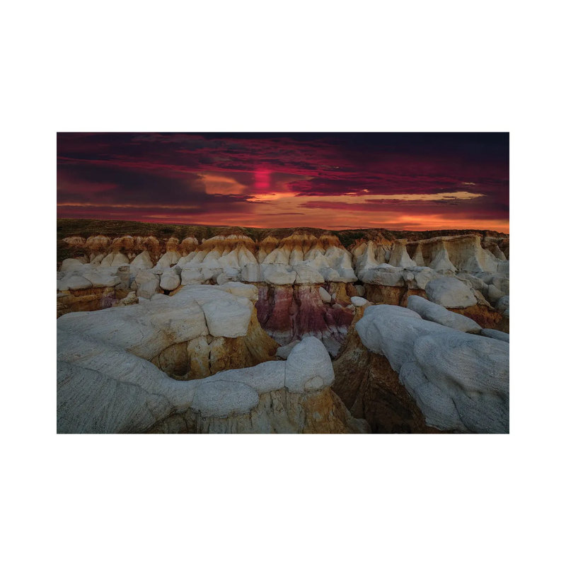 Sunrise Glory Over The Calhan Paint Mines by Bill Sherrell - Wrapped Canvas Print, 20.32 cm H x 30.48 cm W