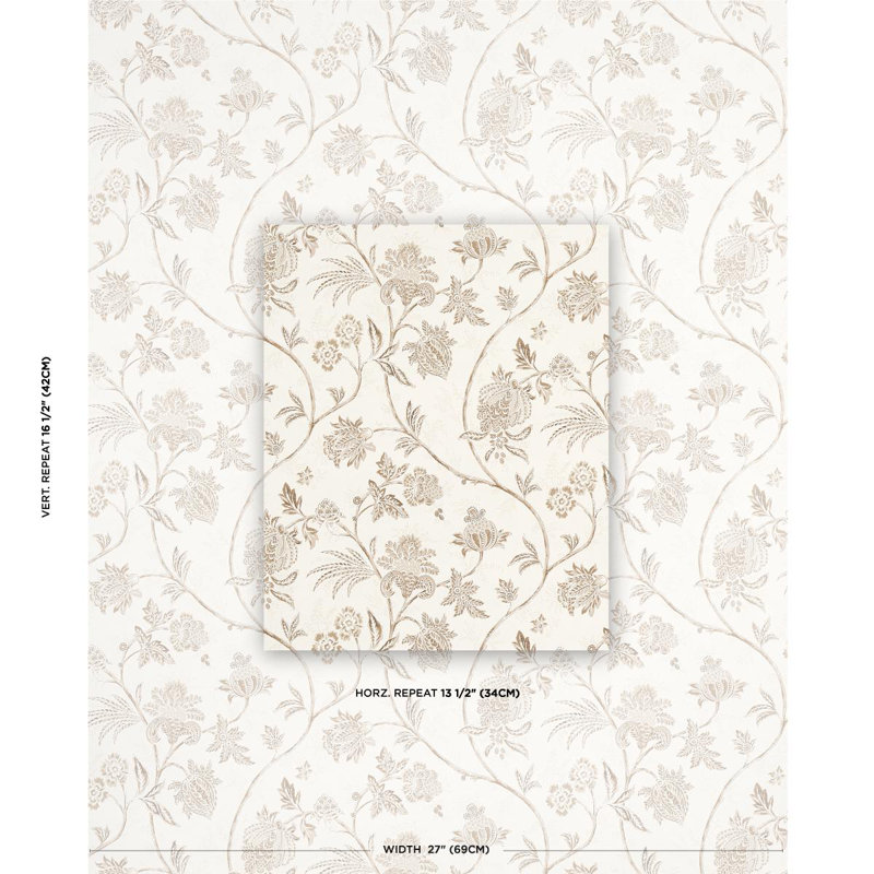 Papier peint Schumacher x Mark D. Sikes, Neutre