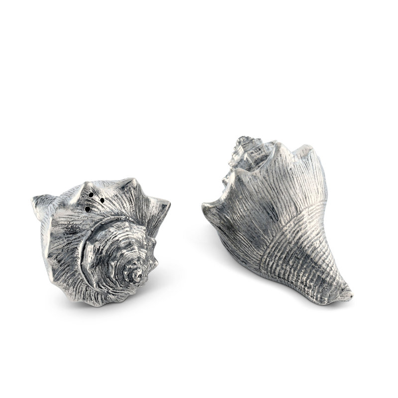 Ensemble salière et poivrière Sea and Shore Pewter