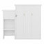 Lit escamotable avec tablettes de rangement et décoration à persiennes-1580149086