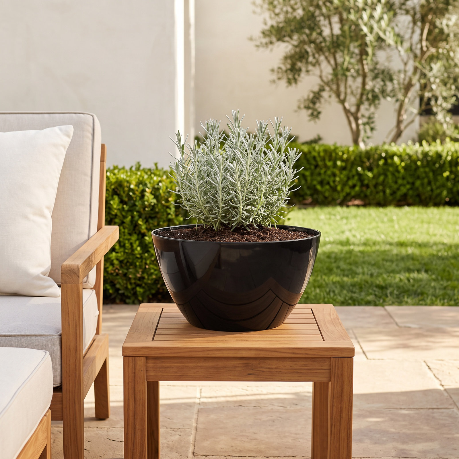 Pot Planter, Medium, Black