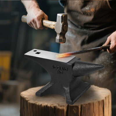Single Horn Anvil, 55Lbs Cast Steel Anvil