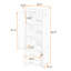 Armoire de rangement moderne avec tablette réglable, 2 tiroirs et conception anti-basculement-1683111548