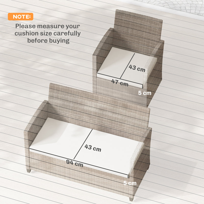 Outdoor Seat Cushion Set