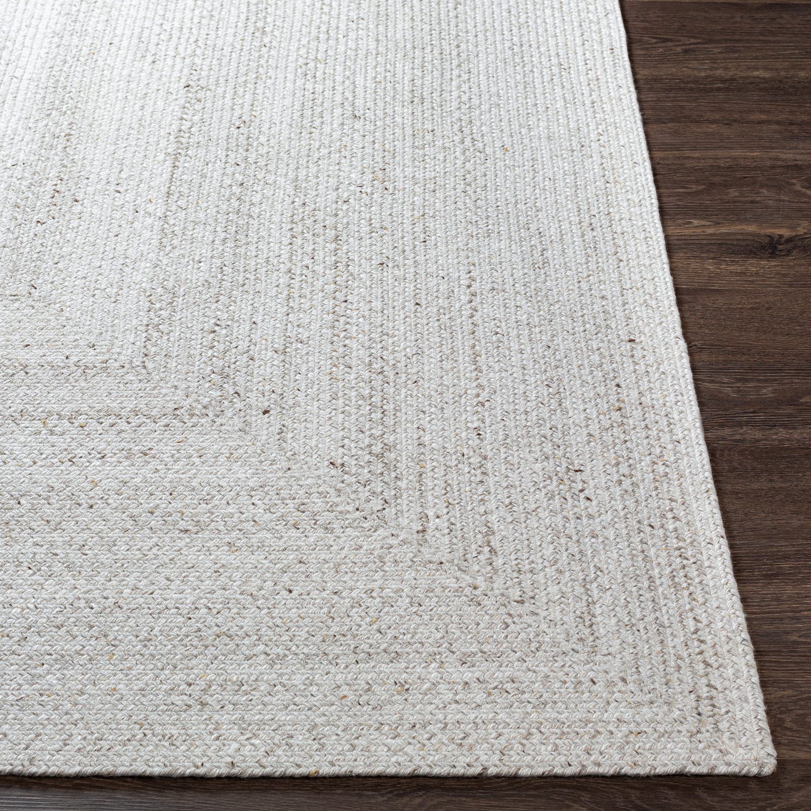 Hinton Cream Hand-Woven Outdoor Rug, Rectangle 10' x 14'