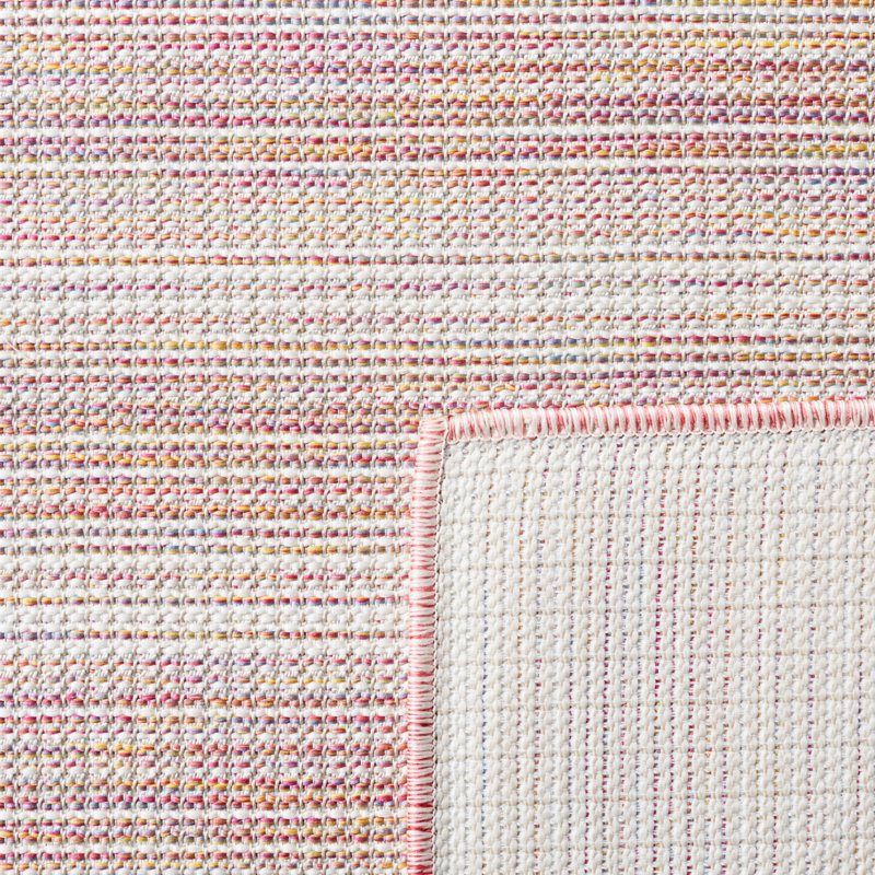 Adelin 231 Area Indoor/Outdoor Area Rug In Pink Ivory / Multi, Runner 2' x 9'