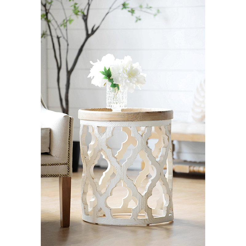 Schlenker Solid Wood Tray Top Frame End Table,Wood end table