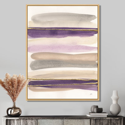 " Shape Of Glam Purple " Painting Print