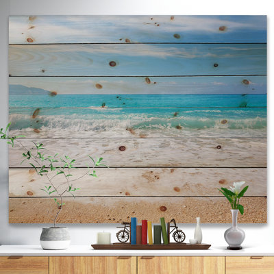 «Permit White Waves Kissing Beach Sand», photographie