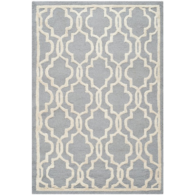 Spurgeon Geometric Wool Hand Woven Area Rug