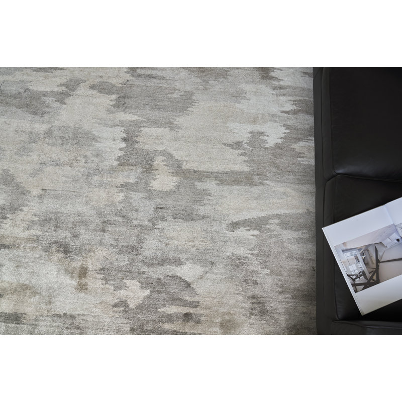 Handmade Abstract Area Rug, Rectangle 6' x 9'