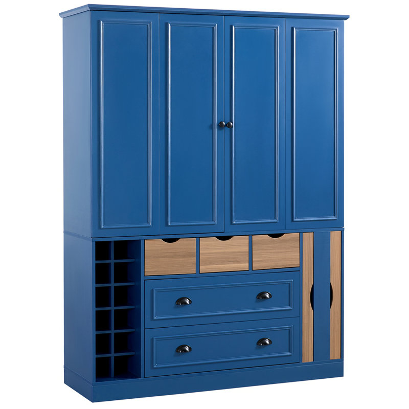 Armoire de rangement Farmhouse, Bleu