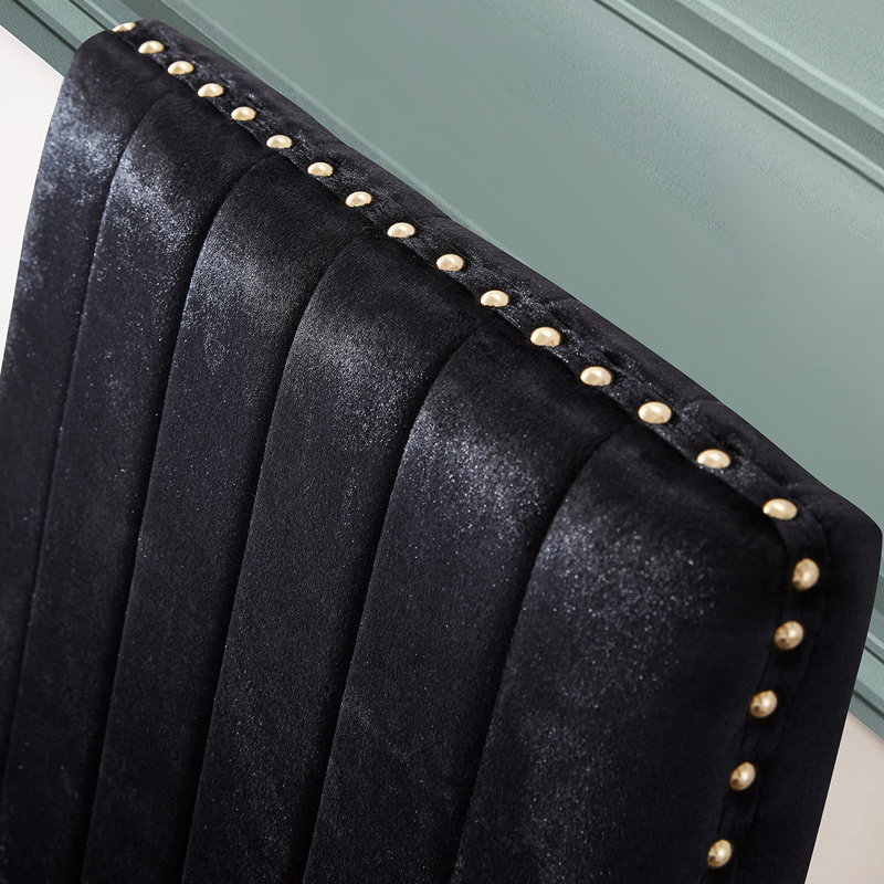 19'' H Tufted Velvet Upholstered Parsons Chair