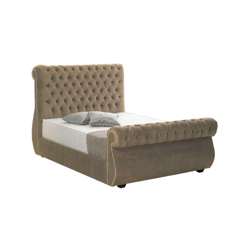 Johan Upholstered Bed, Pink, Single (3')