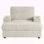 Canapé simple surdimensionné de 42 po, fauteuil en fausse fourrure de lapin avec porte-gobelets, méridienne rembourrée avec repose-pieds avec rangement et accoudoirs, canapé-lit avec siège profond pour le salon, appartement-1700964950