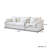 Kyna 119.29'' Slipcovered Sofa-1502560607
