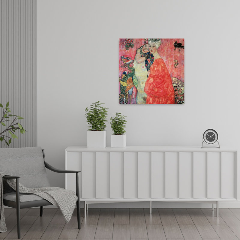 Les Petites Amies, 1916-1917, Portrait abstrait contemporain, Estampe murale, H 24 po x l 24 po