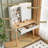 Small Vanity Desk With Mirror And Lights, Big-Capacity Storage And Sliding Mirror, Vanity Set With Two Fluted Drawers, 3 Lighting Colors Makeup Dressing Table