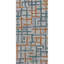 Campbell Hand-Tufted Geometric Indoor/Outdoor Rug Blue/Teal/Orange-224440756