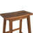 Solid Wood Rustic 3-Piece 45" Stationary Kitchen Island Set With 2 Seatings, Rubber Wood Butcher Block Dining Table Set Prep Table Set With 2 Open Shelves For Small Places