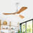 Hot sales 42 Inch Modern Ceiling Fan With 3 Color Dimmable 3 Solide Wood Blades Remote Control Reversible DC Motor With Led Light-1260266264-1260266270-1260266271