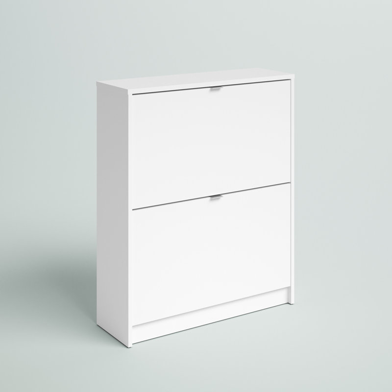 Domini 12 - Pair Flip Down Shoe Storage, White