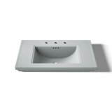 Memoirs® Stately Pedestal/Console Table Bathroom Sink Basin with Single Faucet-hole Drilling