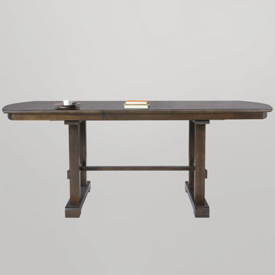H-Shape Farmhouse Dining Table for 4 to 8, Expandable Wooden Table for Kitchen & Dining Room