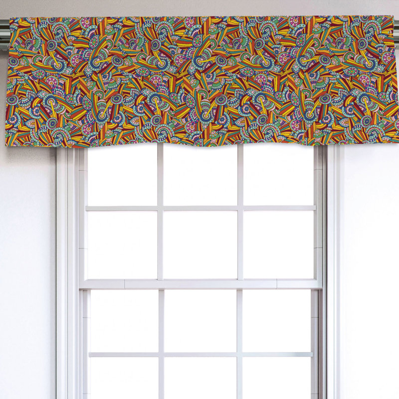 Sateen Ruffled Window Valance