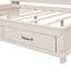Lit de jour en bois pleine grandeur avec 3 tiroirs de rangement, tableau souple supérieur, tablette et ensemble de douilles et ports USB