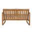 Ensemble de conversation d'extérieur moderne en bois d'acacia 2 pièces Brynne