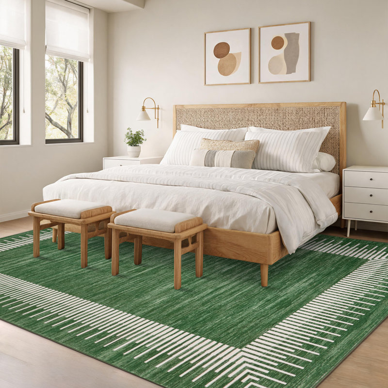 Indoor / Outdoor Rug, Green, Rectangle 9' x 12'