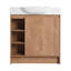 Meuble-lavabo autoportant de 30 po avec lavabo en céramique blanche et porte à fermeture en douceur, contreplaqué, emballage KD-645861101