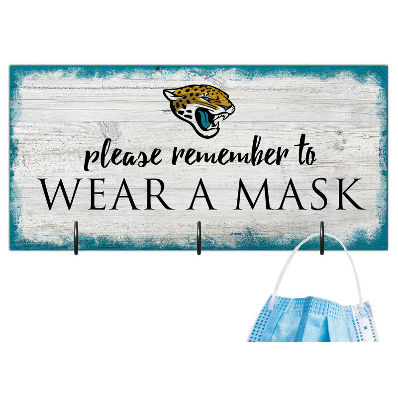 3 - Hook Wall Mounted Coat Rack, Jacksonville Jaguars