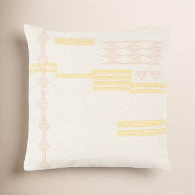 Mariposa Geometric Cotton Throw Pillow