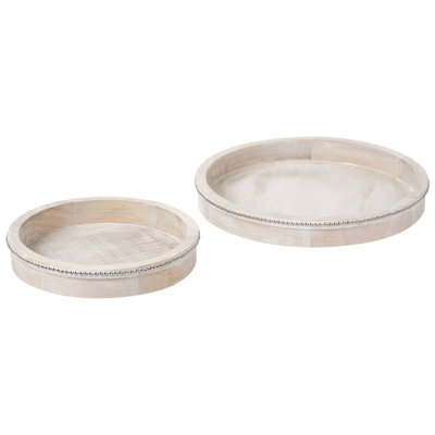 Solid Wood Tray - Set of 2