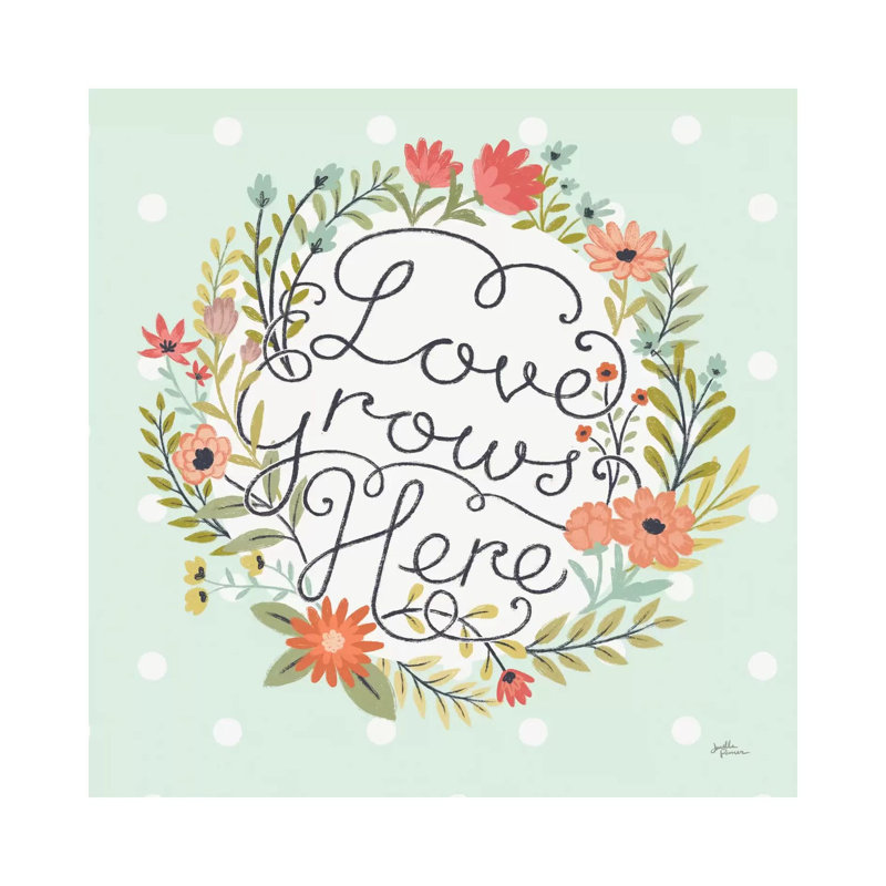 Retro Garden III Mint by Janelle Penner - Wrapped Canvas Print, 45.72cm H x 45.72cm W x 1.91cm D
