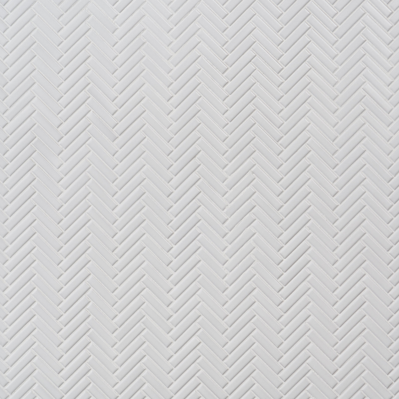11" x 11" Porcelain Mosaic Tile, White Matte
